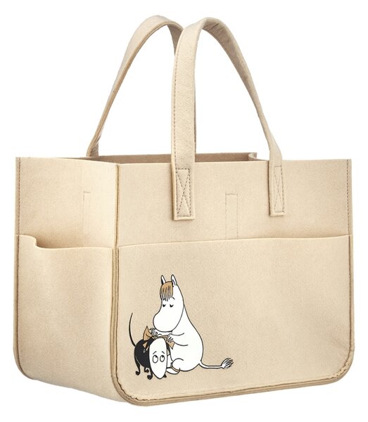 Muurla Taška Moomin, béžová / s kapsami