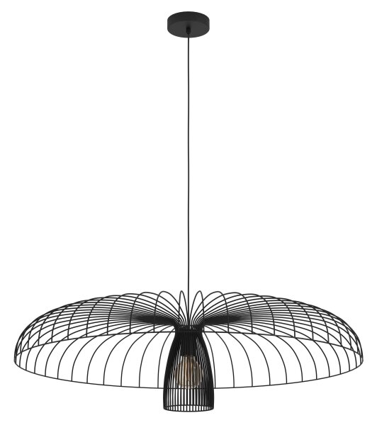 Eglo 390217 - Lustr na lanku CHAMPERICO 1xE27/60W/230V 98,5 cm černá