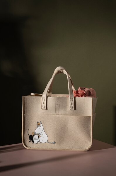 Muurla Taška Moomin, béžová / s kapsami