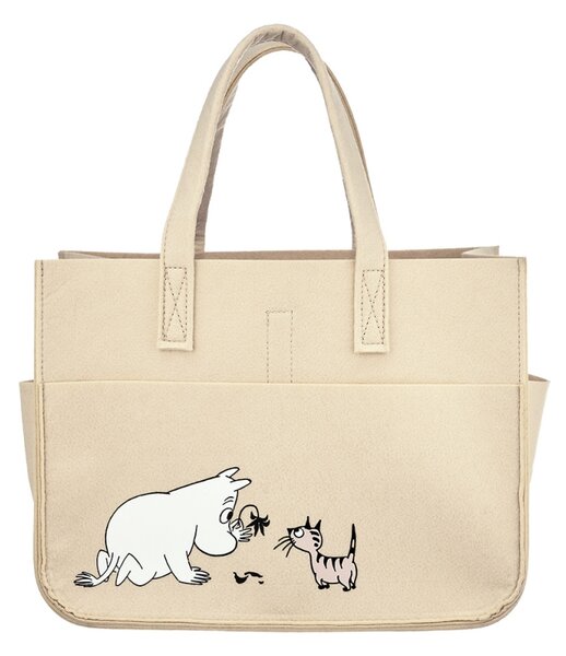 Muurla Taška Moomin, béžová / s kapsami
