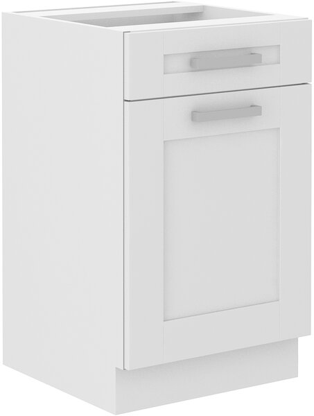 Dolní kuchyňská skříňka pod dřez Lucid 50 ZL 1F BB (bílá + bílá). Vlastní profesionální přeprava až k Vám domů 1041033