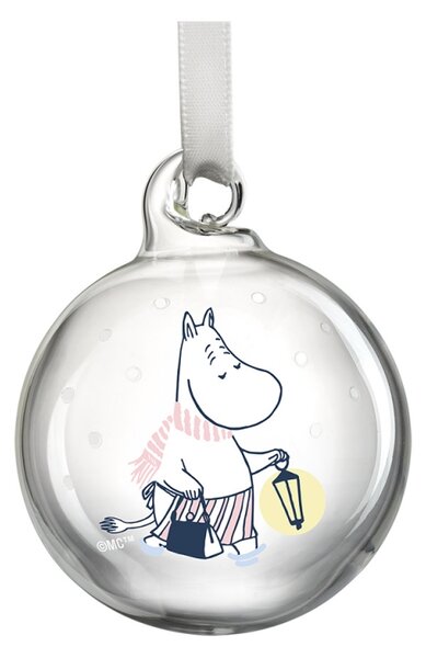 Muurla Set vánočních ozdob Moomin Let it snow 5cm / 4ks