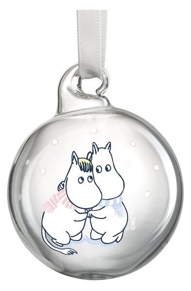 Muurla Set vánočních ozdob Moomin Let it snow 5cm / 4ks