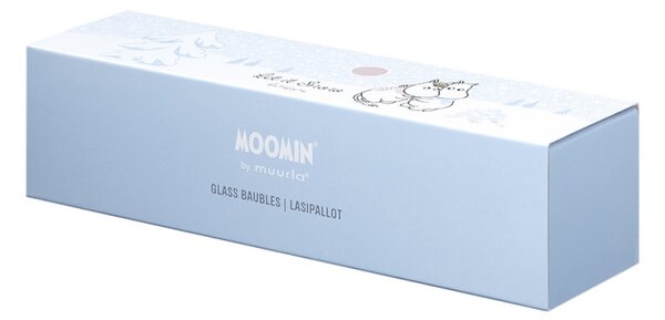 Muurla Set vánočních ozdob Moomin Let it snow 5cm / 4ks