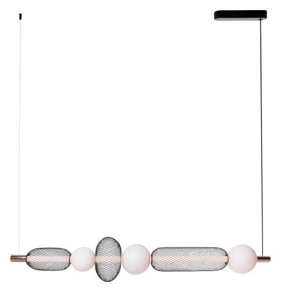 MAXLIGHT P0593 - LED Lustr na lanku BORA LED/29W/230V bílá/černá