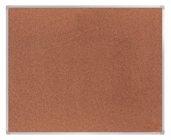 Korková nástěnka boardOK v hliníkovém rámu, 1500 x 1200 mm, eloxovaný rám