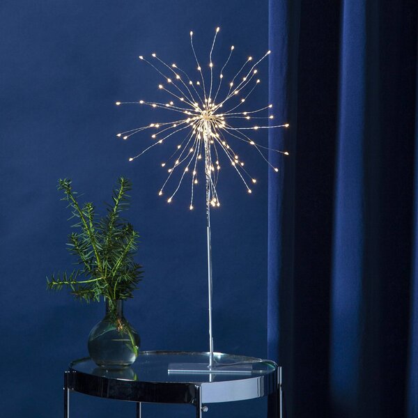 LED dekorativní světlo Firework 3D šedá, 50cm
