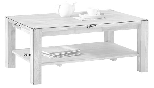 KONFERENČNÍ STOLEK, barvy dubu, dřevo, 110/70/45 cm Linea Natura - Konferenční stolky