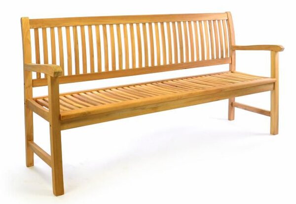 Divero 50388 3-místná zahradní lavice z masivního teaku, 180 cm