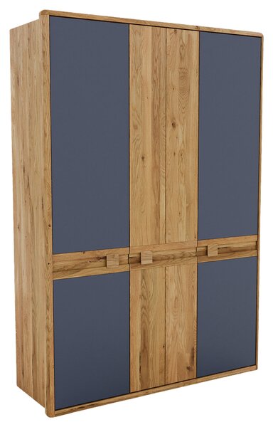 ŠATNÍ SKŘÍŇ, divoký dub, antracitová, dub artisan, divoký dub, 156,4/225/58 cm Linea Natura - Šatní skříně