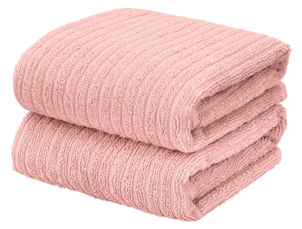 Livarno® Froté ručník, 50 x 100 cm, 2 kusy (růžová) (100396100003)