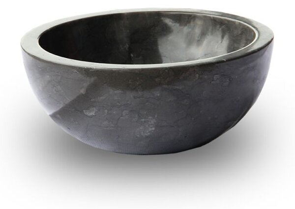 Kamenné umyvadlo Gemma 501 leštěný mramor Ø 50 cm Black