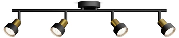 Philips Conduit 8720169299931 stropní lampa GU10 černá, zlatá
