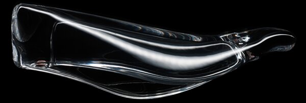 Ambientec Cachalot Clear, bateriová lampička z čirého akrylu, LED 2000K dotykové stmívání, délka 28,5cm, IP43