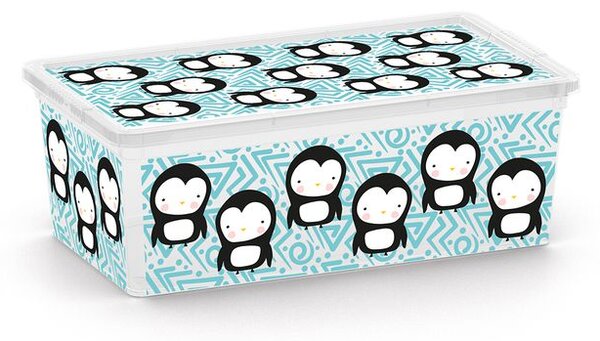 KIS C ANIMAL 57155 Plastový úložný box - XS - tučňák