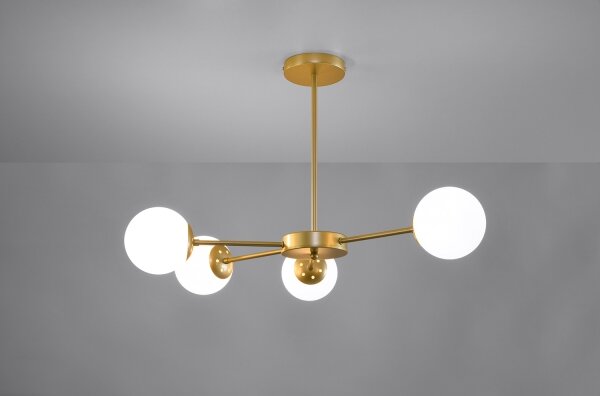 Lustr na tyči MATI 4xG9/20W/230V zlatá