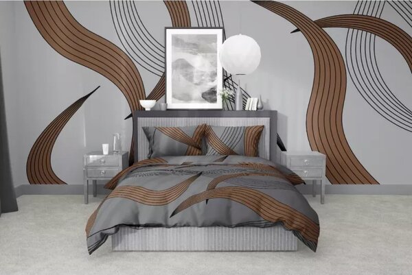 Stanex povlečení krep Gold ribbon 140x200, 70x90 cm