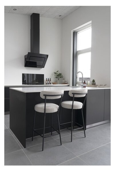 Bílá barová židle (výška sedáku 65 cm) Badalona – House Nordic