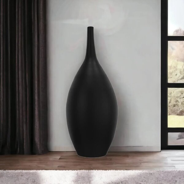 Keramická váza 47 cm černá