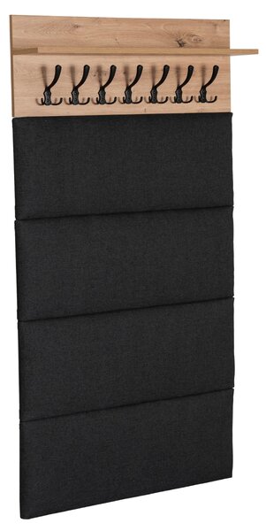 Věšákový panel Pratt (dub artisan + grafit). Akce -20%