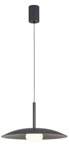 Mantra 8977 Lidia, moderní tmavě šedé stahovací svítidlo LED 12W 3000K, průměr 46cm