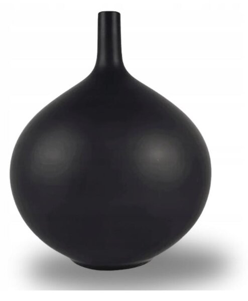 Keramická váza 24 cm matná černá