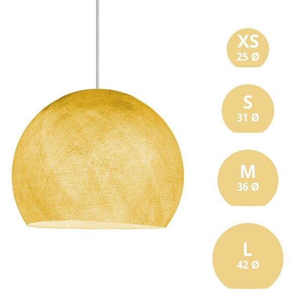 Polyesterové stínidlo Dome Barva: hořčicový polyester, Velikost: M - Ø 35cm