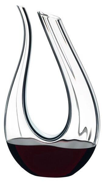 Dekantér Riedel Amadeo Fatto a Mano black/white/black, křišťálová karafa 1500 ml 1756-00