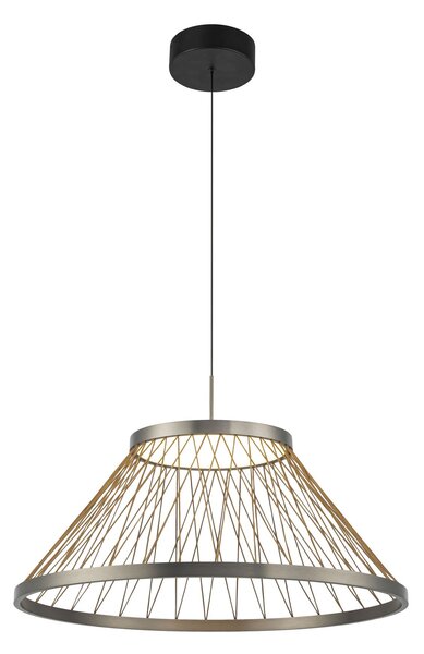 Mantra 8949 Spider, šedé závěsné svítidlo LED 43W 3000K, průměr 60cm