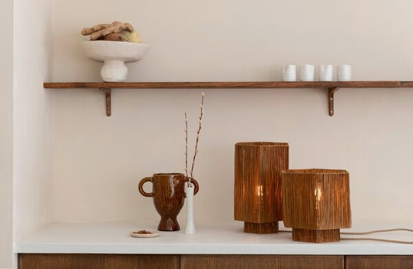 STOLNÍ LAMPA, nožní spínač, E27, 27/27/26 cm Good & Mojo - Online Only svítidla, Online Only