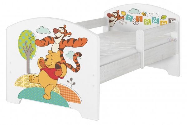 BabyBoo Dětská postel Disney, 160 x 80 cm, Medvídek PÚ a tygřík