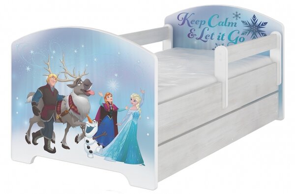BabyBoo Dětská postel Disney s šuplíkem, 160x80 - Frozen