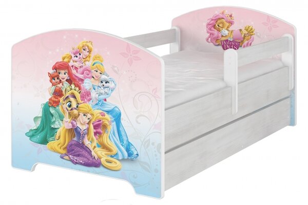 BabyBoo Dětská postel Disney s šuplíkem, 160x80 - Palace Pets