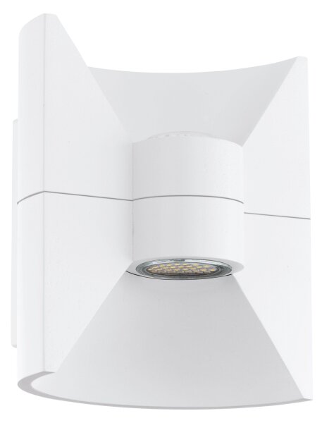 Eglo 93367 -LED Venkovní nástěnné svítidlo REDONDO Bílá 2xLED-SMD/2,5W/230V IP44