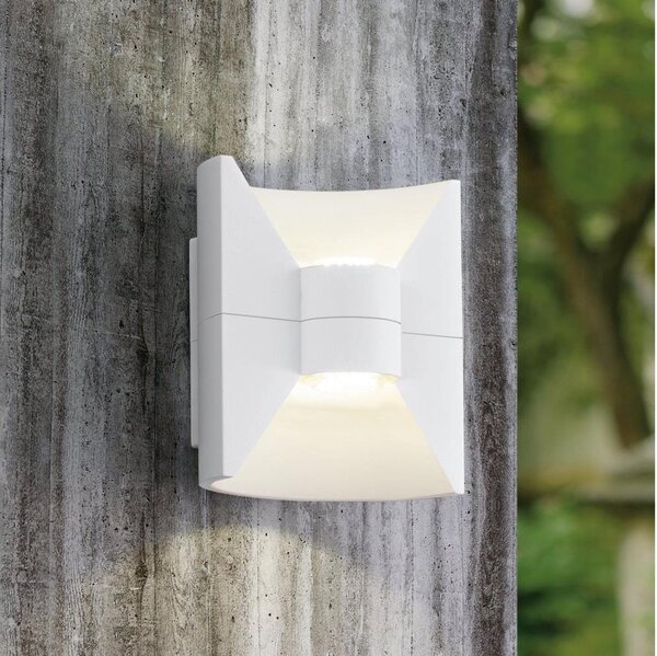 Eglo 93367 -LED Venkovní nástěnné svítidlo REDONDO Bílá 2xLED-SMD/2,5W/230V IP44