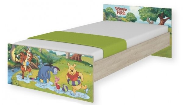 BabyBoo Dětská junior postel Disney 180x90cm - Medvídek PÚ a kouzelný les