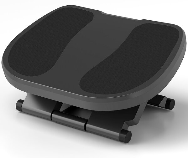 HOMCOM Podložka pod nohy, výškově nastavitelná stolička, ergonomická podložka pod nohy, pro domácí kancelář, kancelář, šedá | Aosom