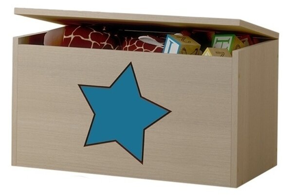 Box na hračky, truhla s modrou hvězdičkou