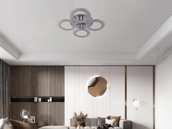 LED Stmívatelný přisazený lustr LED/55W/230V 3000-6500K + DO