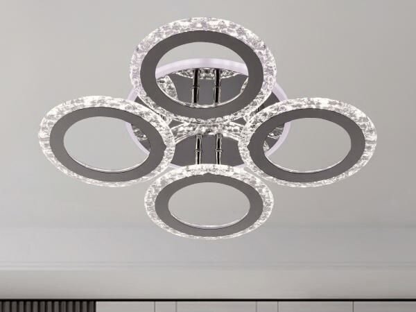 LED Stmívatelný přisazený lustr LED/55W/230V 3000-6500K + DO