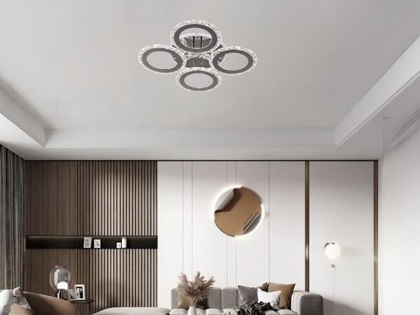 LED Stmívatelný přisazený lustr LED/55W/230V 3000-6500K + DO
