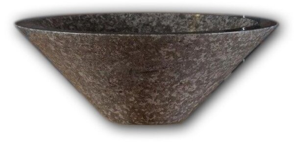 Kamenné umyvadlo na desku Fidus Grey 35 cm