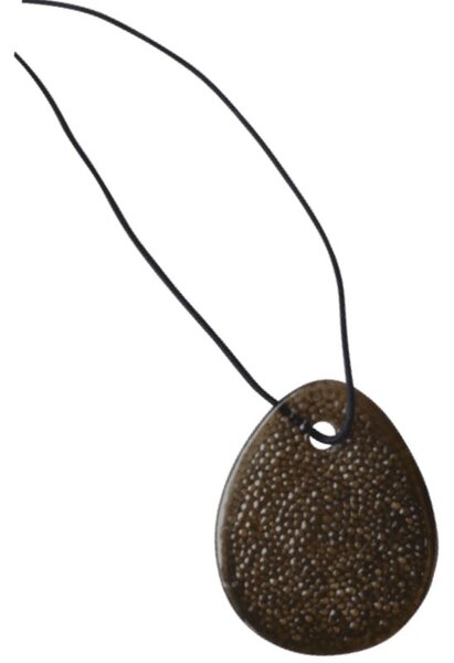 DBKD Skleněná ozdoba Airy Egg - Brown DK334