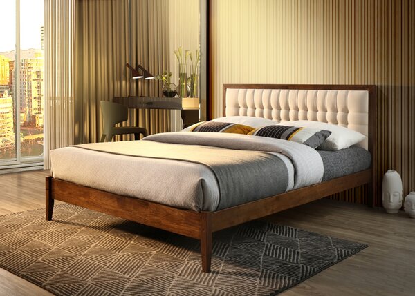 VerDesign TERRA KING 180 manželská postel, ořech