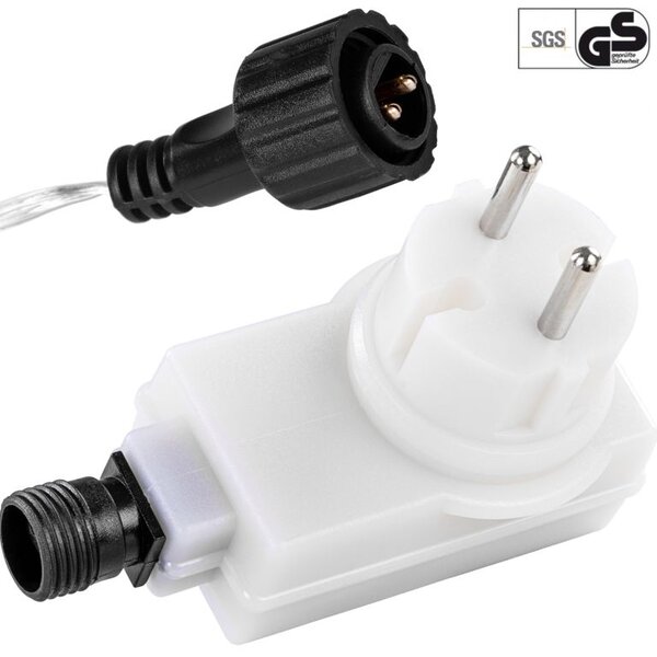 VOLTRONIC Vánoční řetěz 5 m, 50 LED, studeně bílý, ovladač