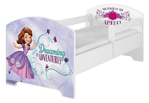 BabyBoo Dětská postel Disney - Sofie - bílá, s matrací