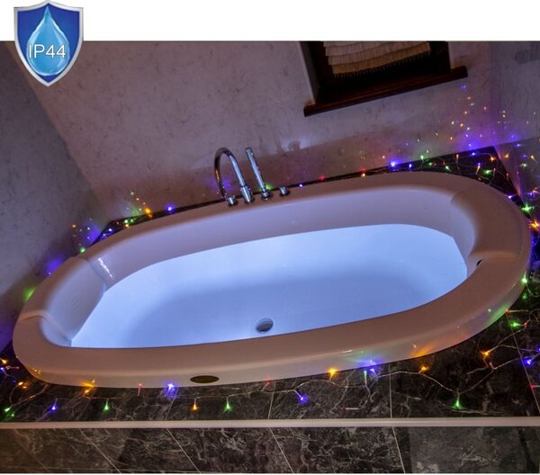VOLTRONIC Vánoční řetěz 10 m, 100 LED, barevný, na baterie