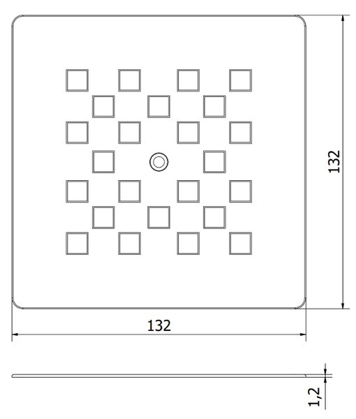Mexen Stone+ zakrytí sprchové vaničky, černé - 44910070