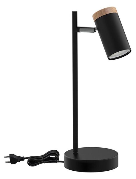 Stolní lampa LAGOS 1xGU10/15W/230V černá/hnědá