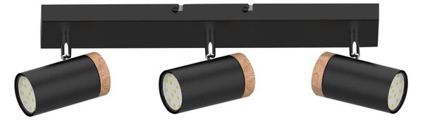 Bodové svítidlo LAGOS 3xGU10/15W/230V černá/hnědá